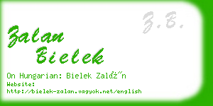 zalan bielek business card